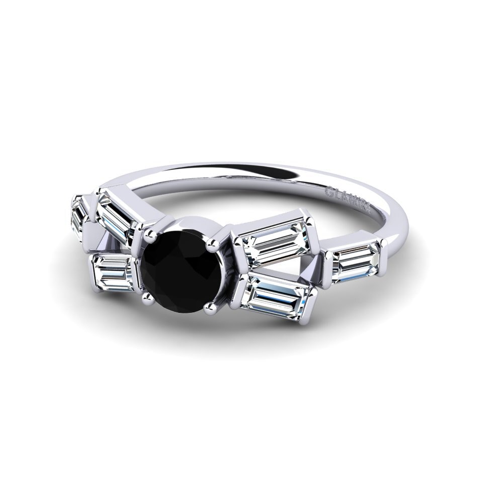 Black Diamond Engagement Ring Trier