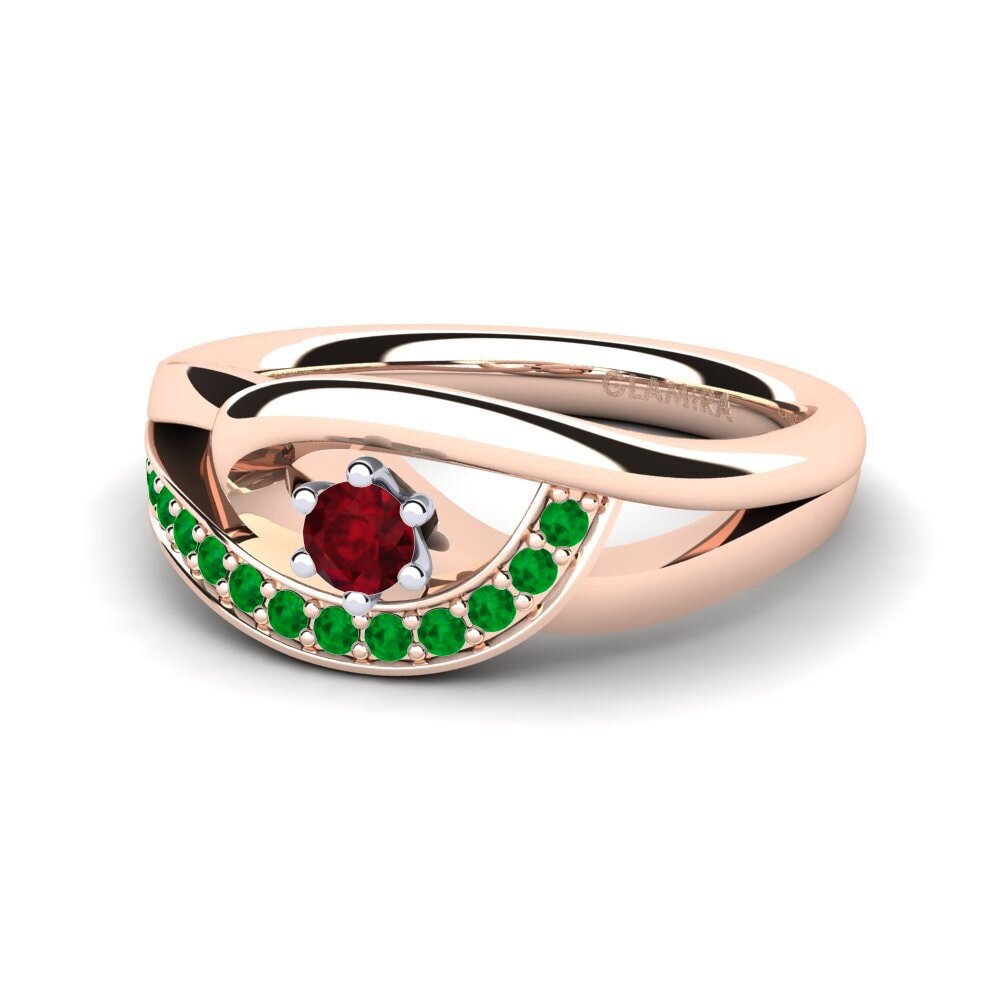 Ruby Engagement Ring Trina 0.1 crt