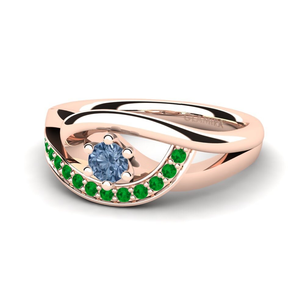 14ct Rose Gold Engagement Ring Trina 0.16 crt
