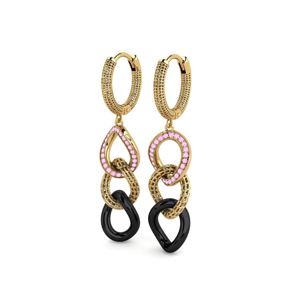 Pink Sapphire Women's Earring Trinh
