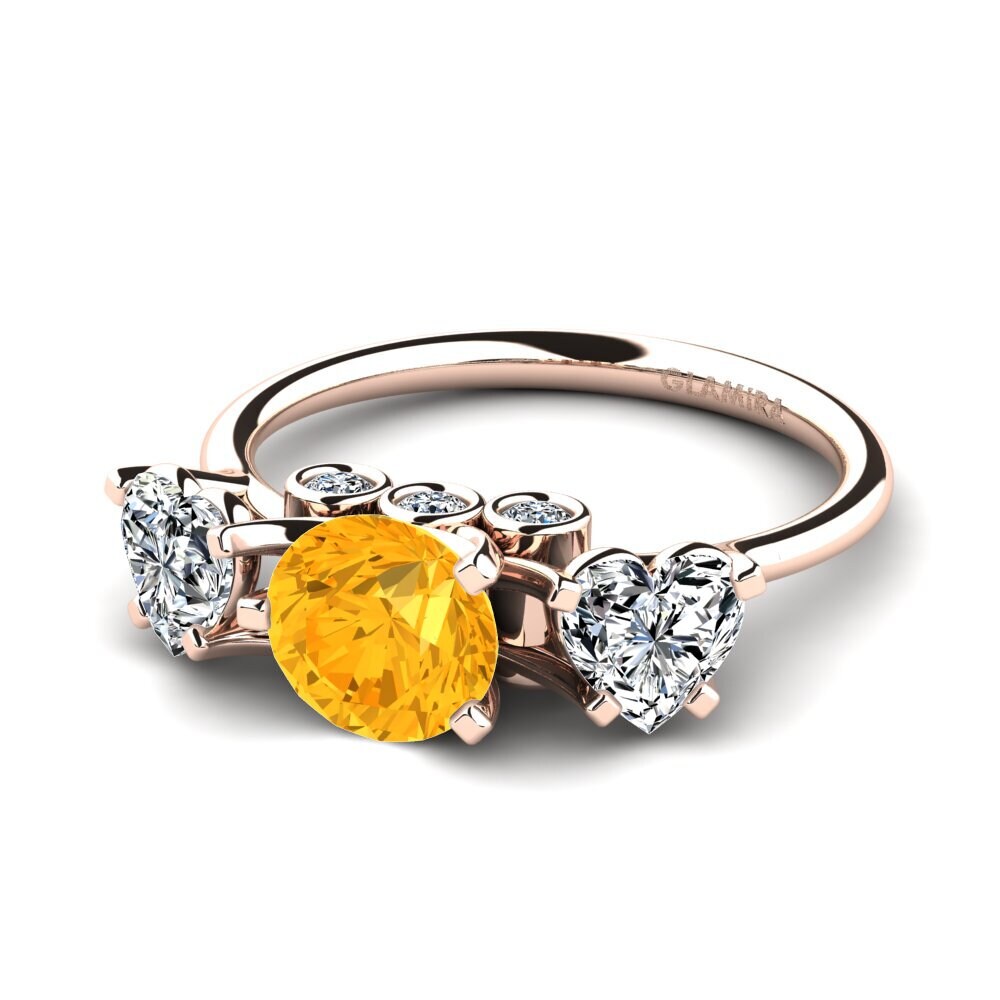 Citrine Engagement Ring Trissina