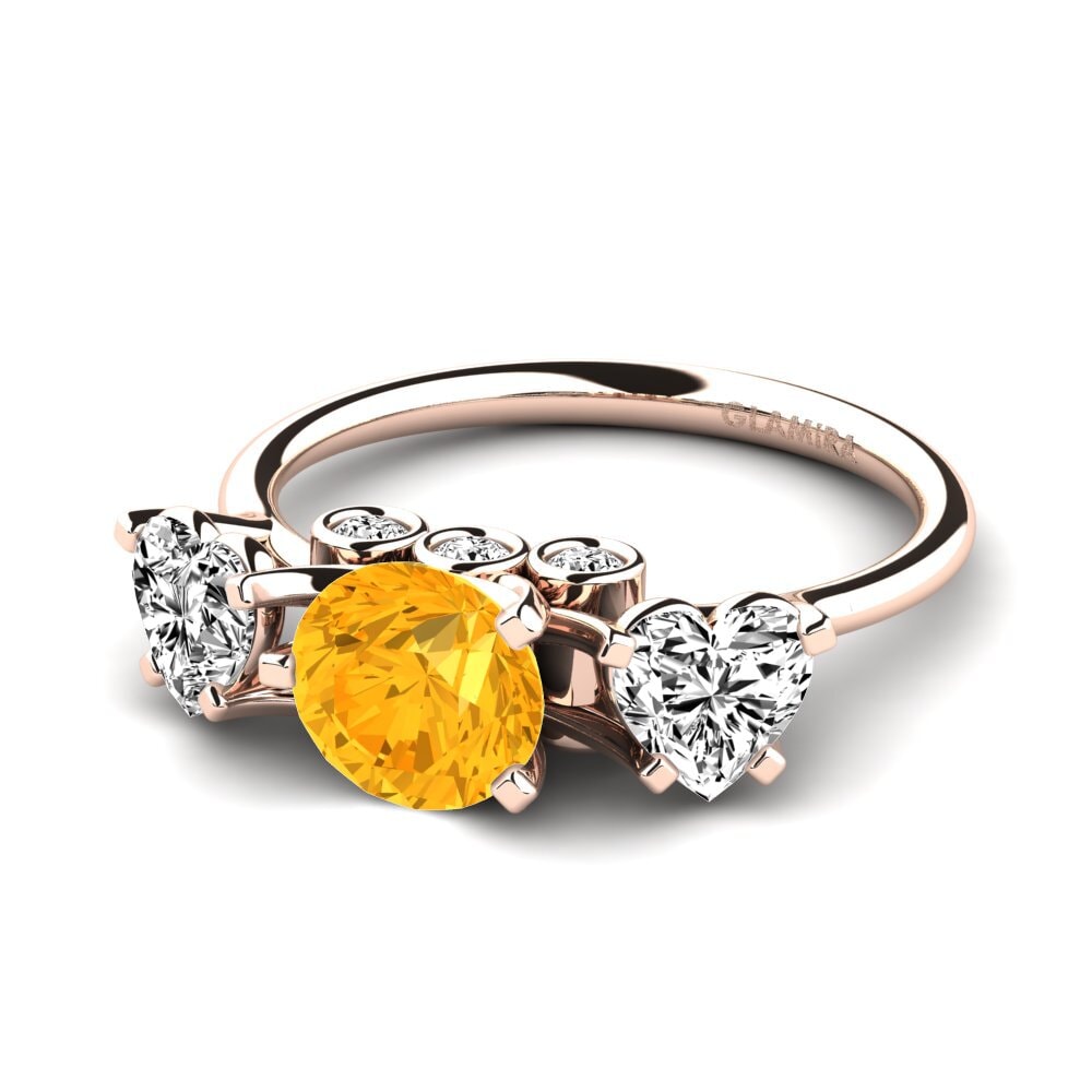 Citrine Engagement Ring Trissina