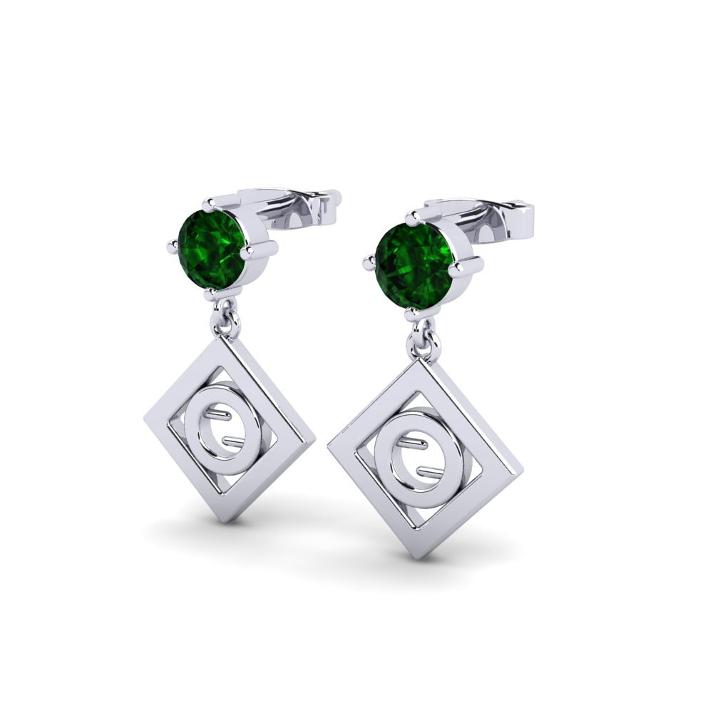 Đá Tourmaline Xanh / Bích tỷ Bông tai nữ Tristan