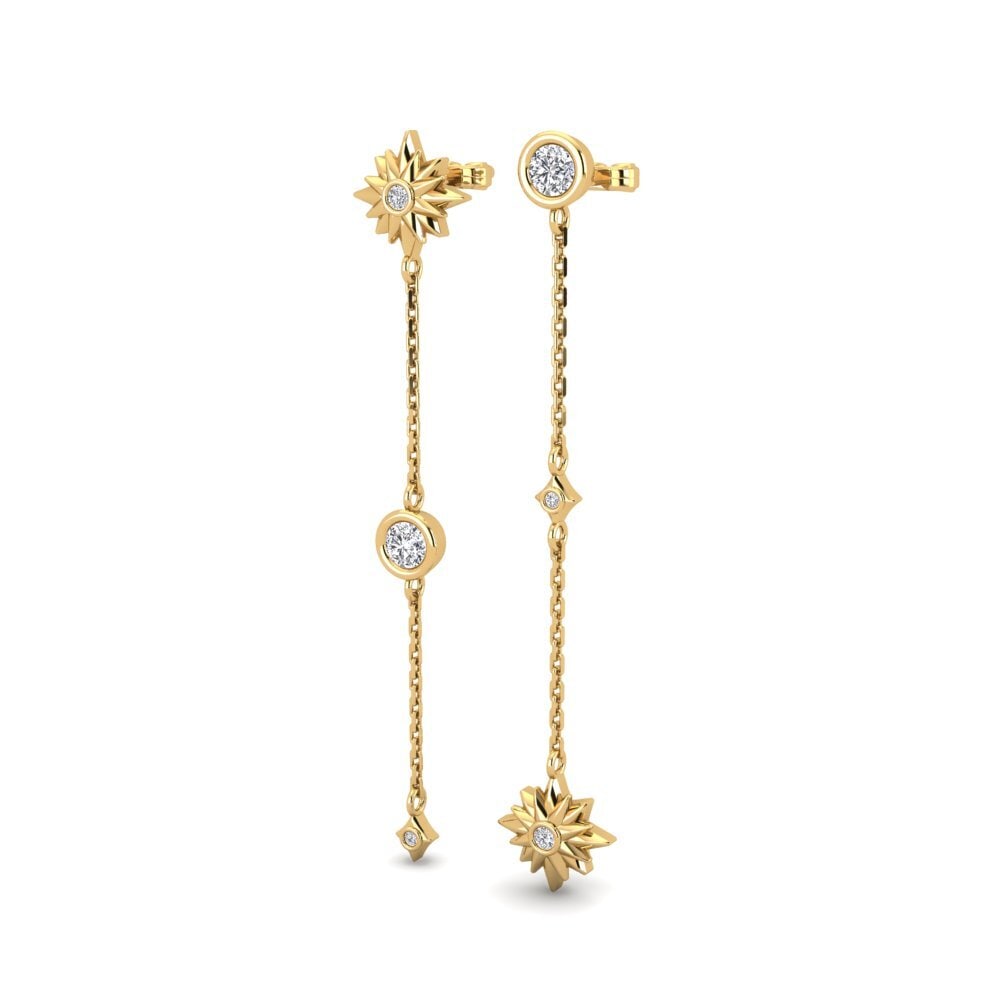 9ct Yellow Gold Women's Earring Trouvaille