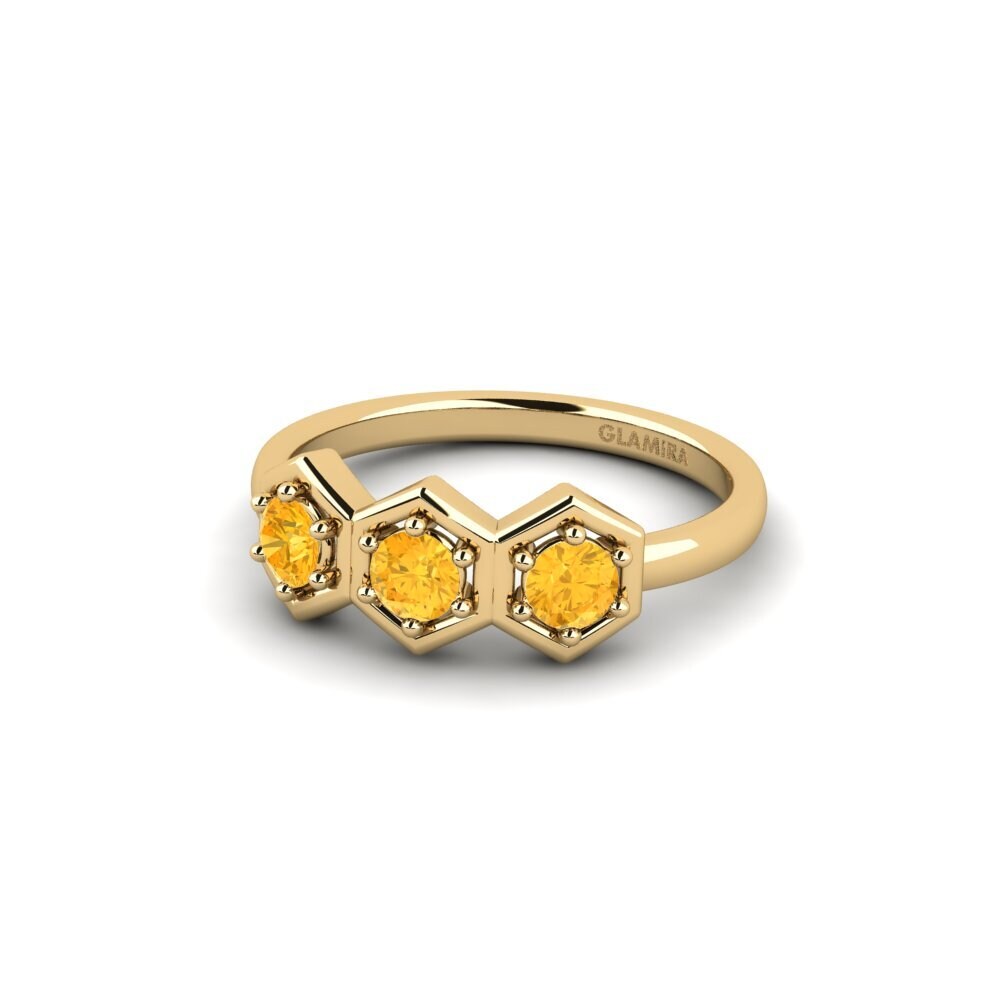 Citrine Engagement Ring Trucide