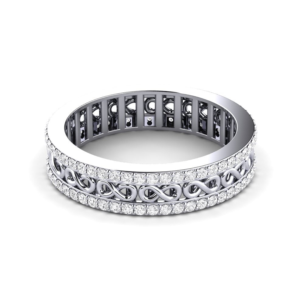 Zaffiro Bianco Anello Trumbeak
