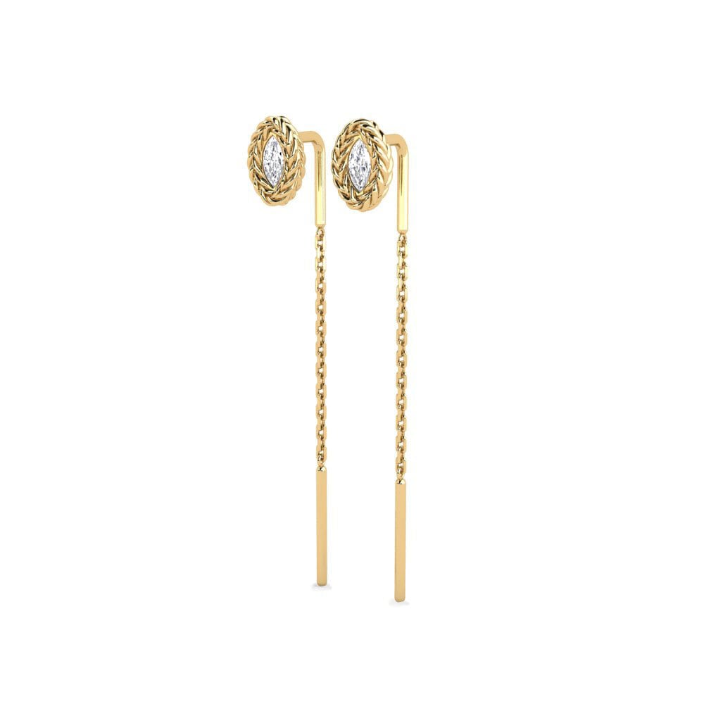 Gelbgold 585 Damen ohrring Trygg