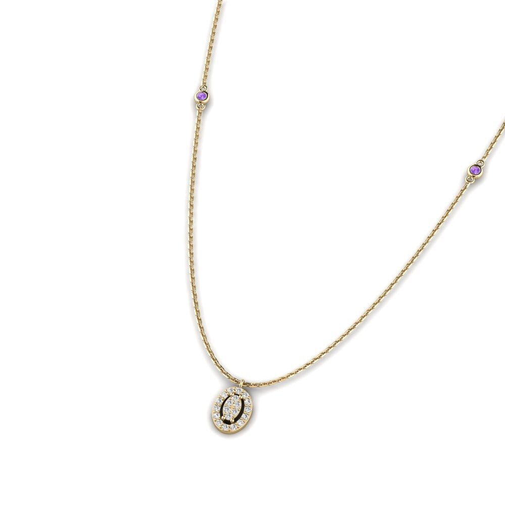 Amethyst Women's Necklace Tsari