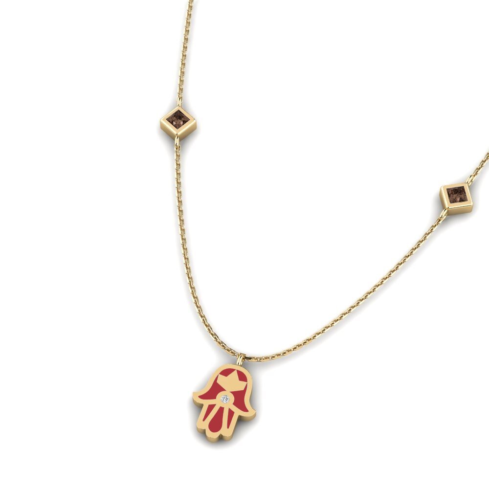 Cuarzo humo Collar de Mujer Tshepo