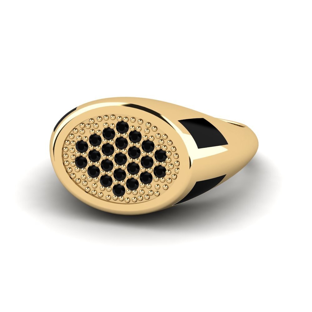 Black Onyx Pinky Ring Ttrund