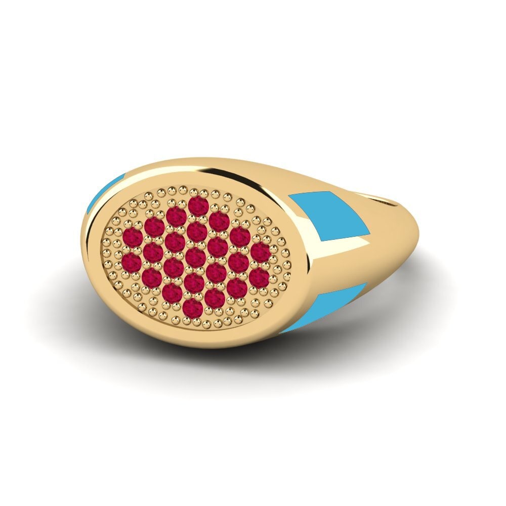Rubin Pinker Ring Ttrund