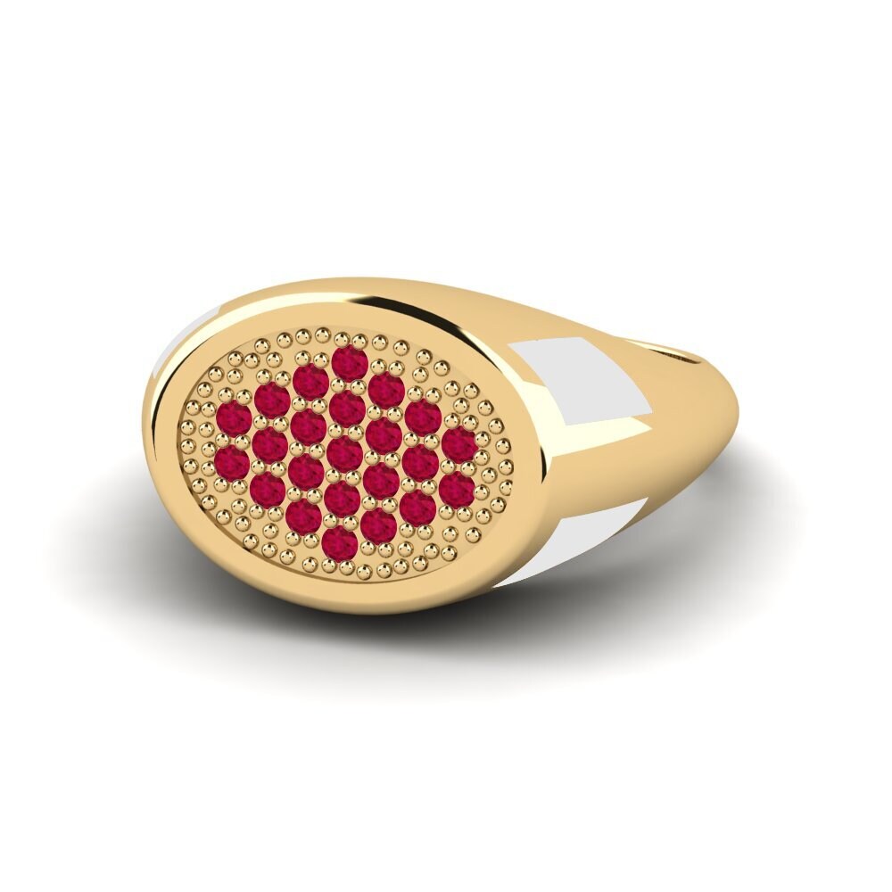 Rubin Pinker Ring Ttrund
