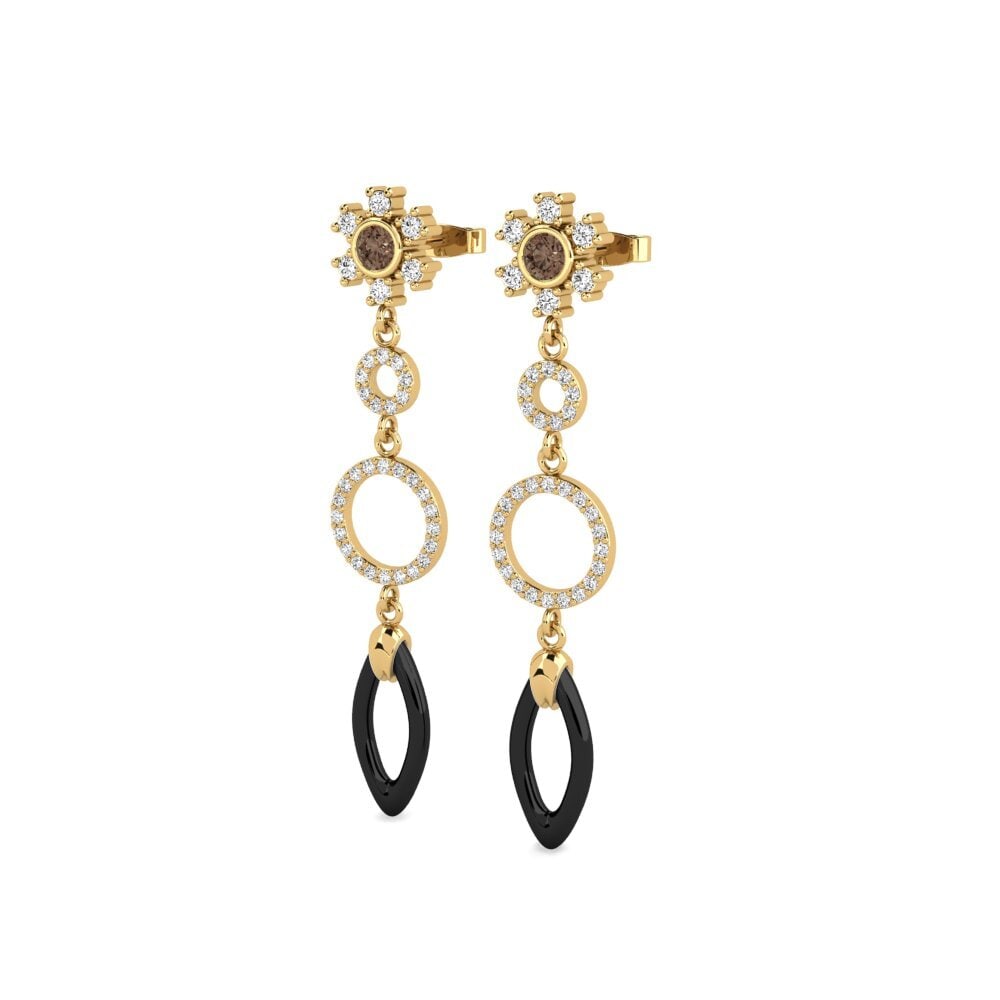 Smoky Quartz Women's Earring Tubale