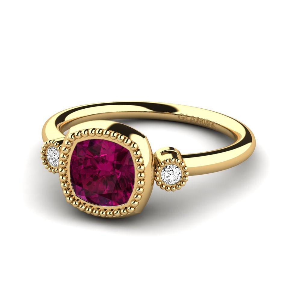 Granate Rhodolite Anillo de compromiso Tucana