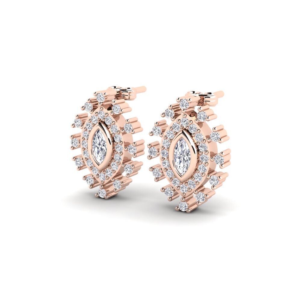 Marquise Diamant Kvindes ørering Tului