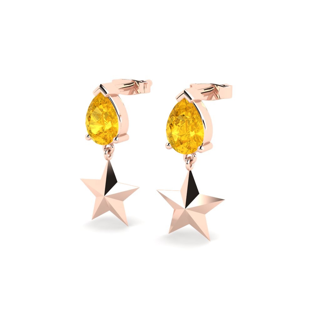 Citrine Women's Earring Tummy