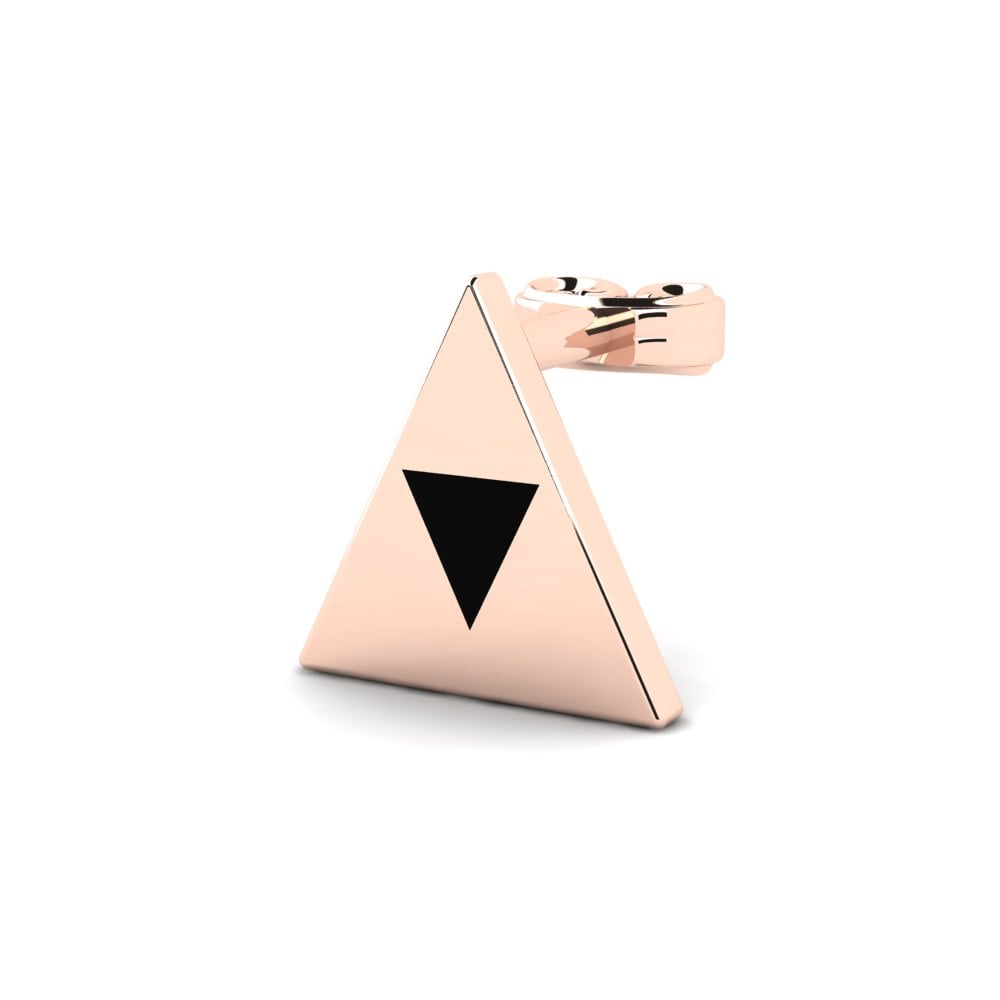 9ct Rose Gold Men's Earring Tuyau