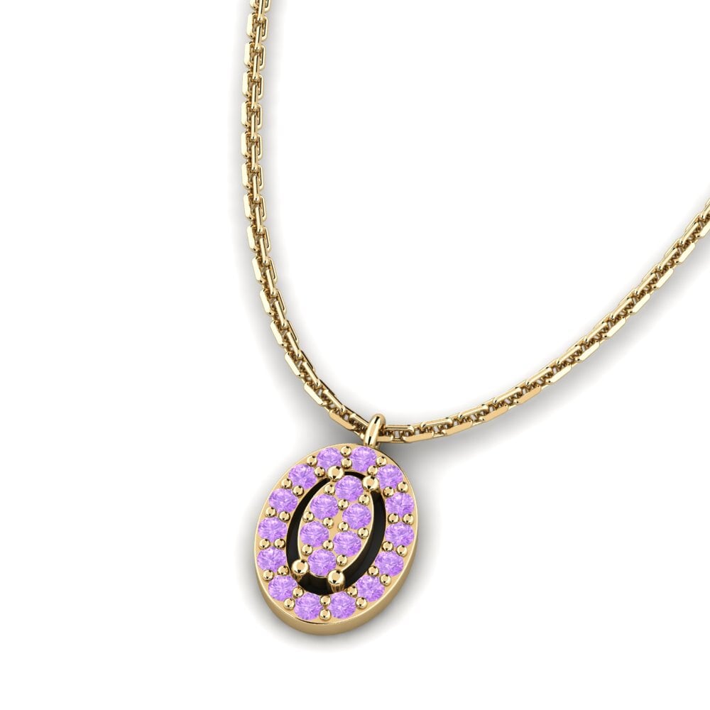 Amethyst Women's Necklace Tvar