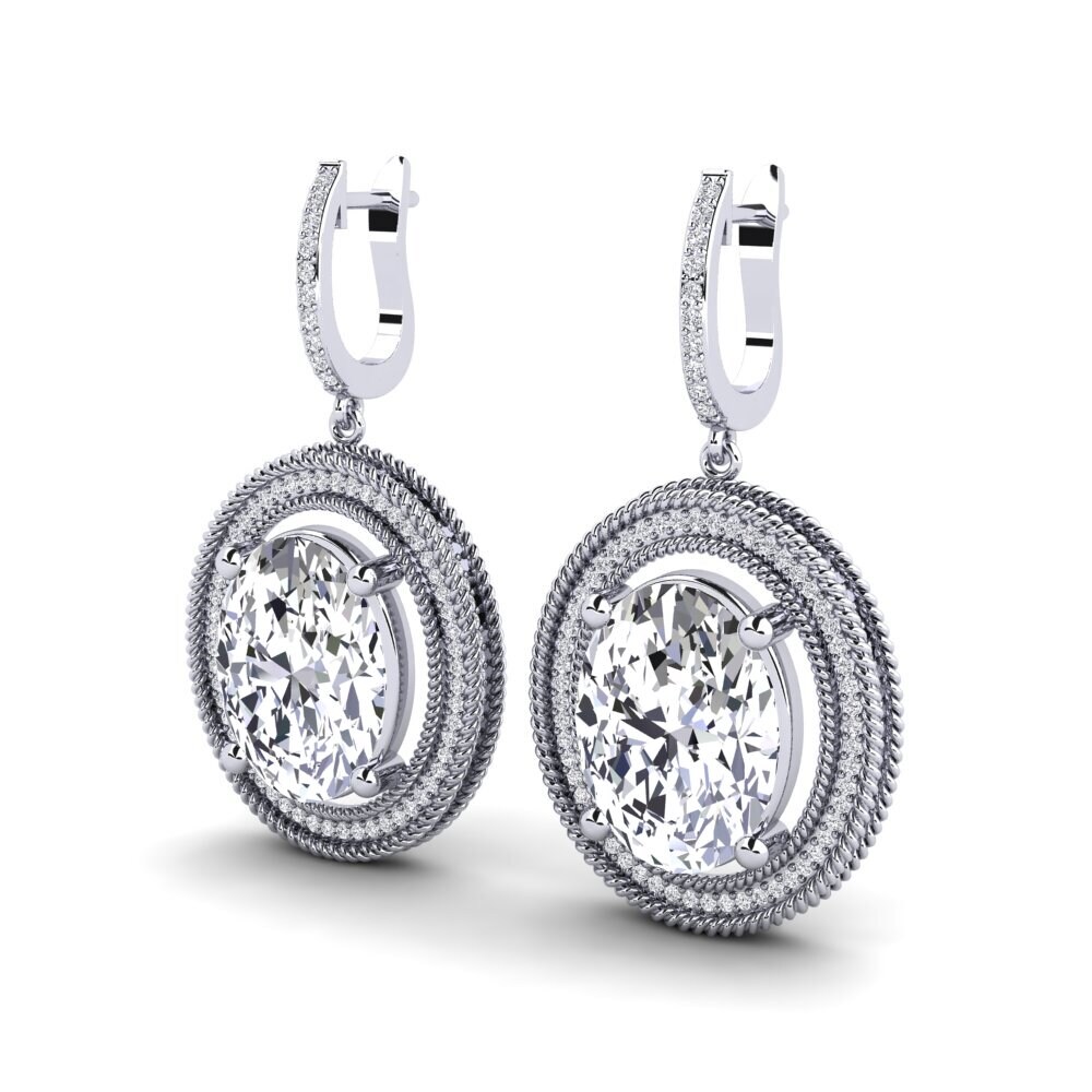 Paladio 950 Diamante Pendiente de mujer Tyrell