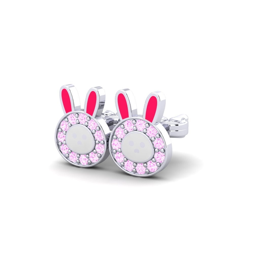 Saphir Rose Boucle d'oreille enfant Tyrese