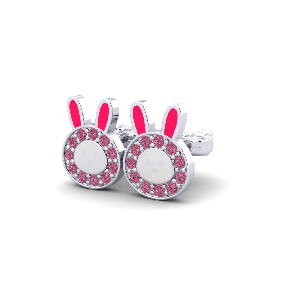 Grenat de Rhodolite Boucle d'oreille enfant Tyrese