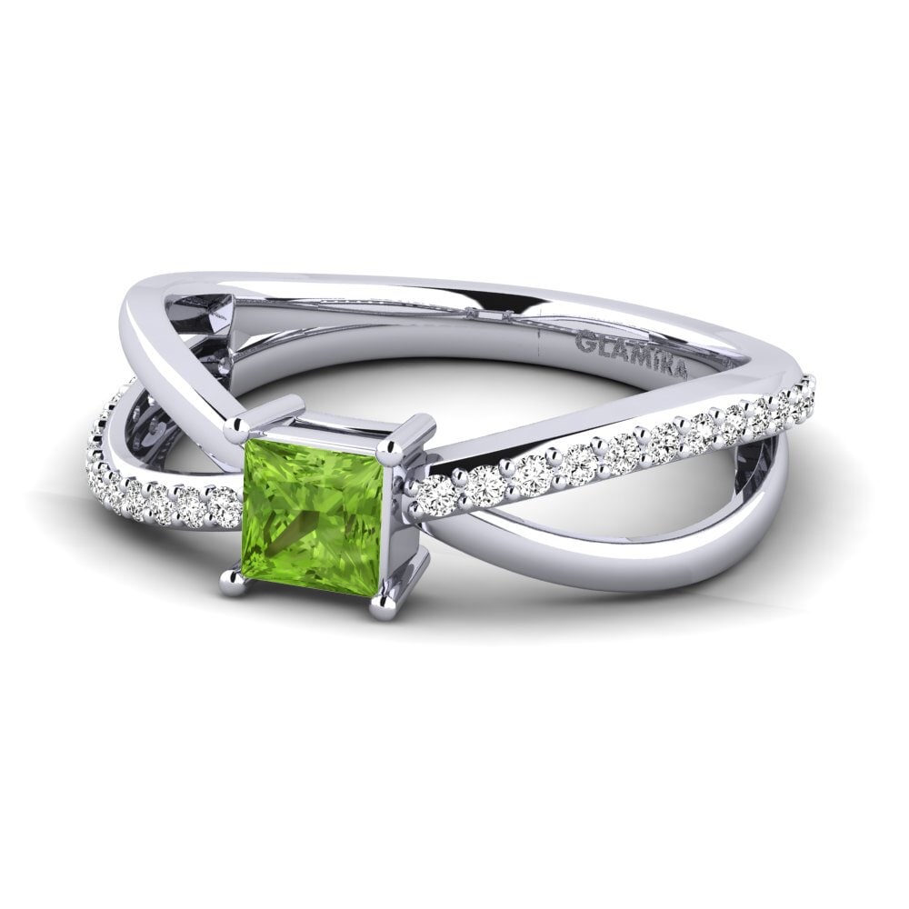 Peridoto Anillo de compromiso Tyrogue