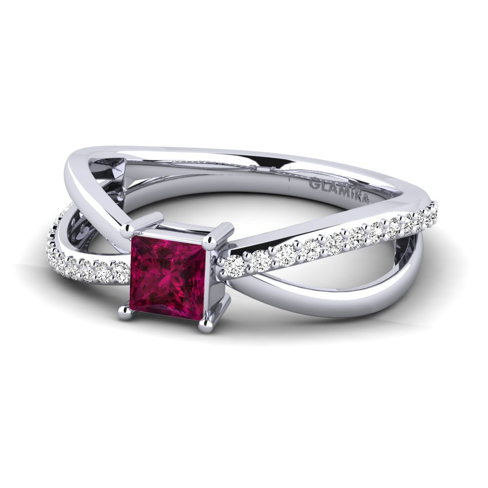 Granate Rhodolite Anillo de compromiso Tyrogue