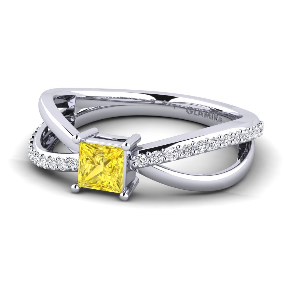Yellow Sapphire Engagement Ring Tyrogue