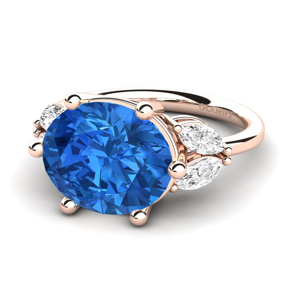 Dark Blue Zirconia Ring Ujana