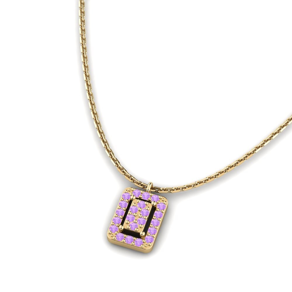 Amethyst Women's Necklace Ukumila