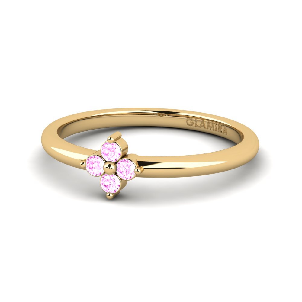 Rosa Saphir Pinker Ring Uloch