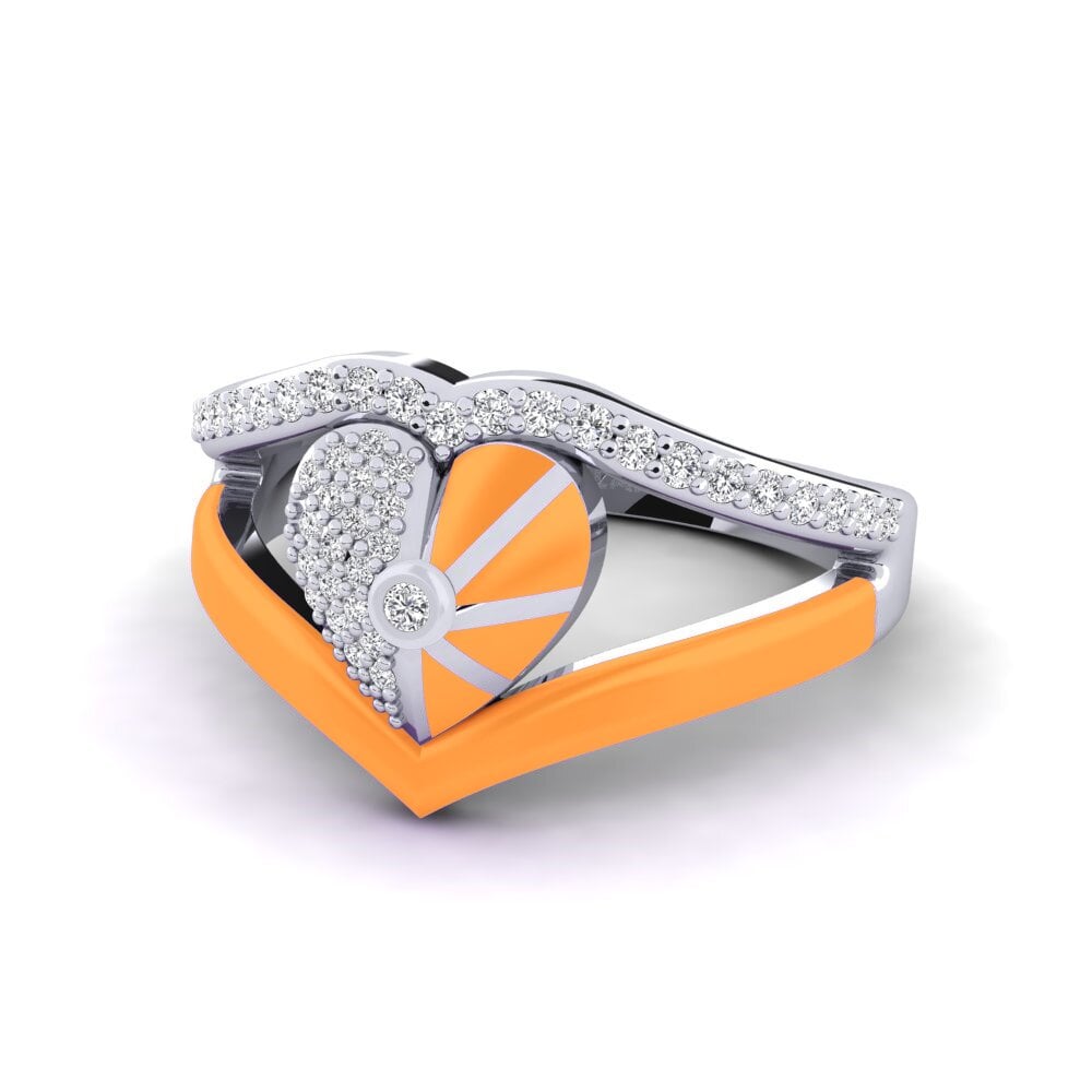 14ct White Gold Ring Ultramarine