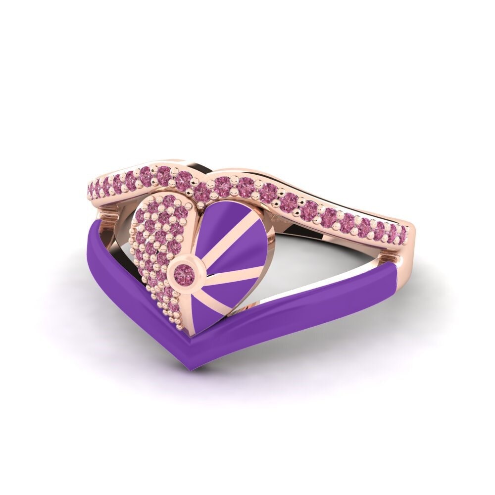 Granate Rhodolite Anillo Ultramarine