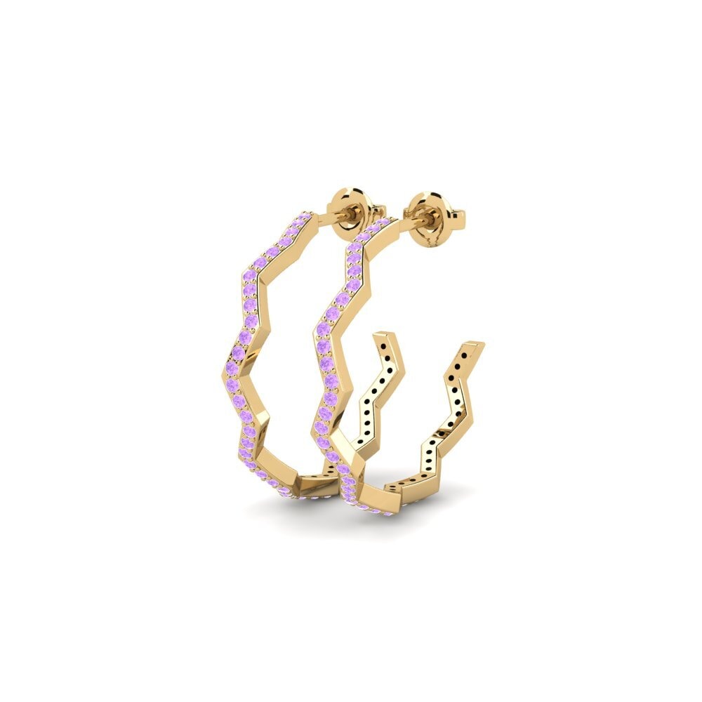 Amethyst Damen ohrring Umaaraw