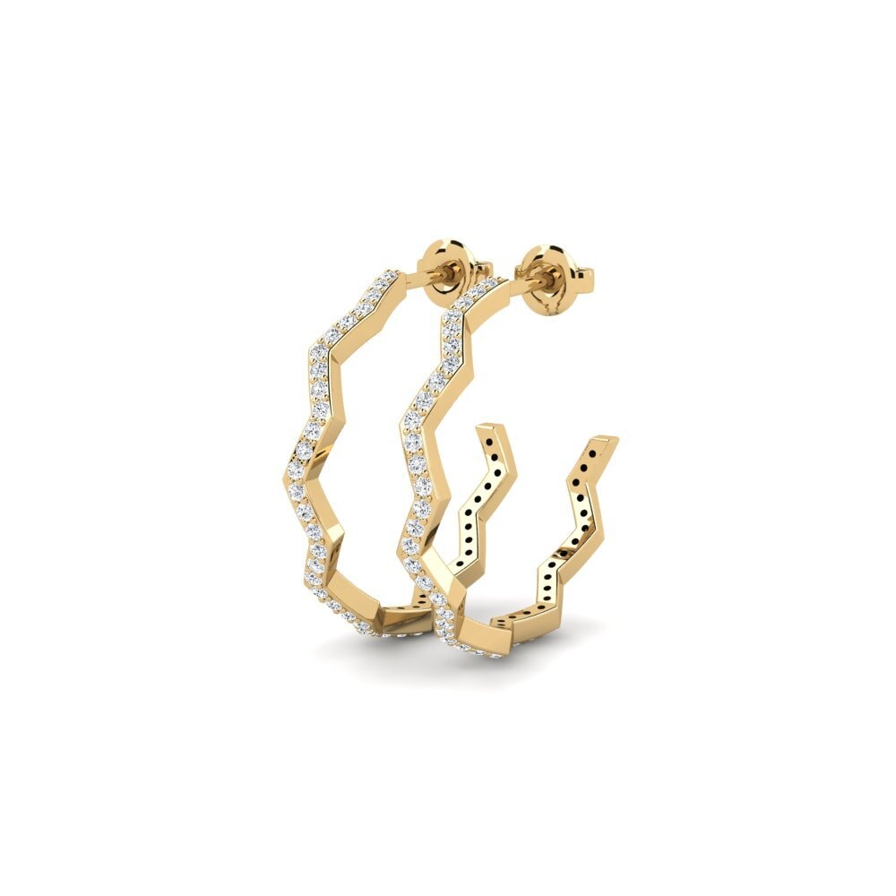 diamond-zirconia ต่างหู Umaaraw