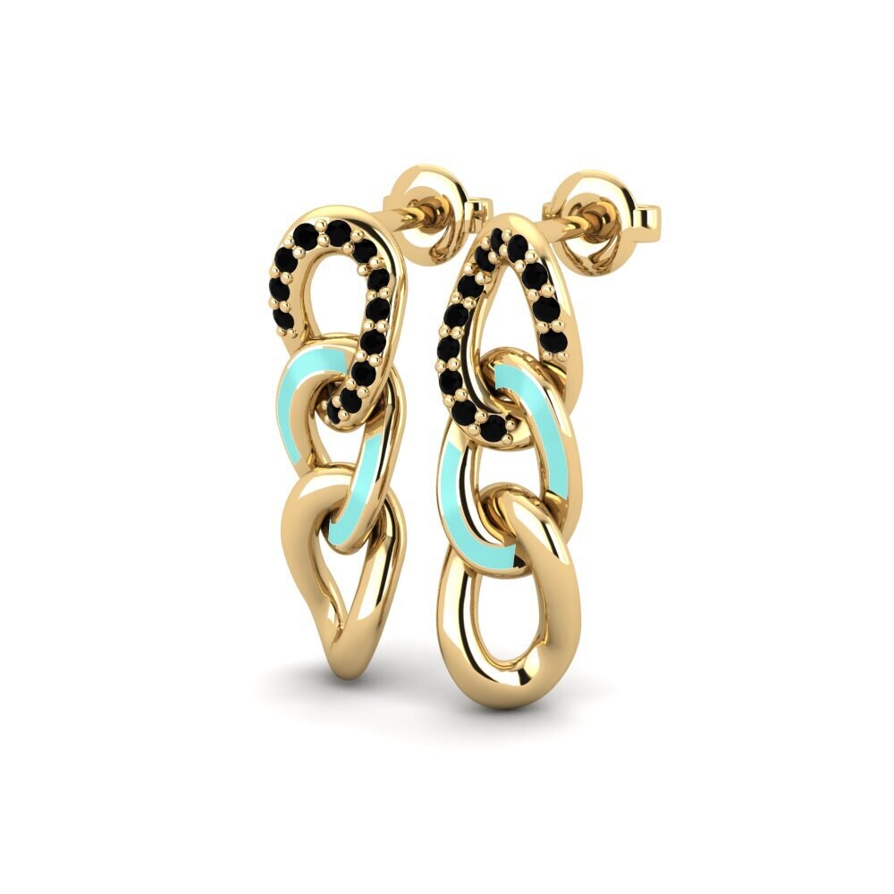 Black Onyx Women's Earring Umbano - A