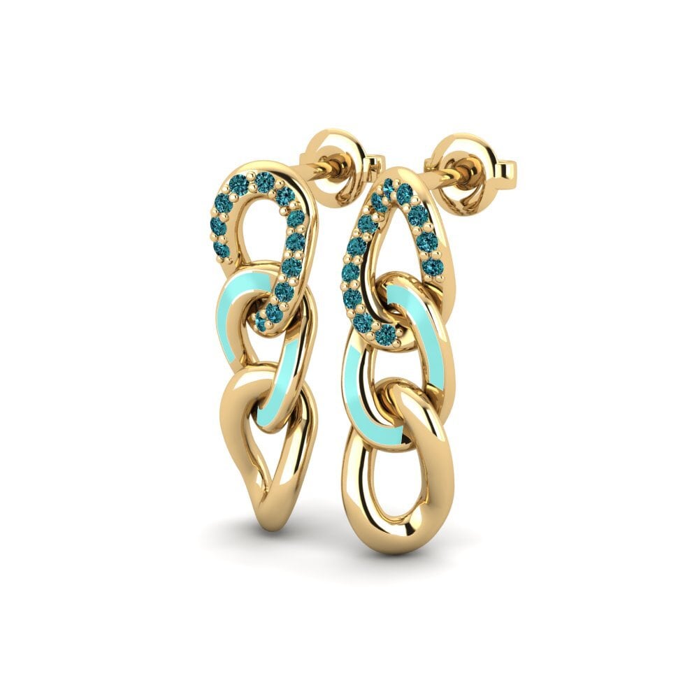 Diamante Azul Pendiente de mujer Umbano - A
