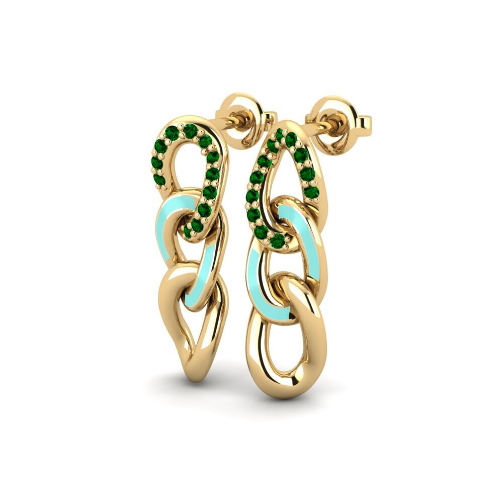 Circonita Verde Pendiente de mujer Umbano - A