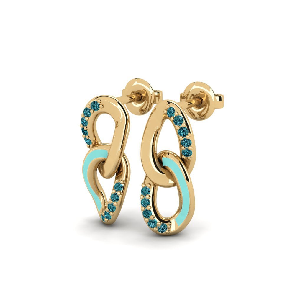 Diamante Azul Pendiente de mujer Umbano - B