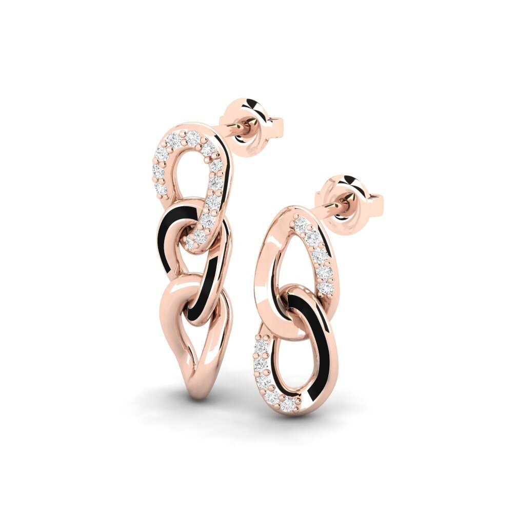 9ct Rose Gold Women's Earring Umbano - SET