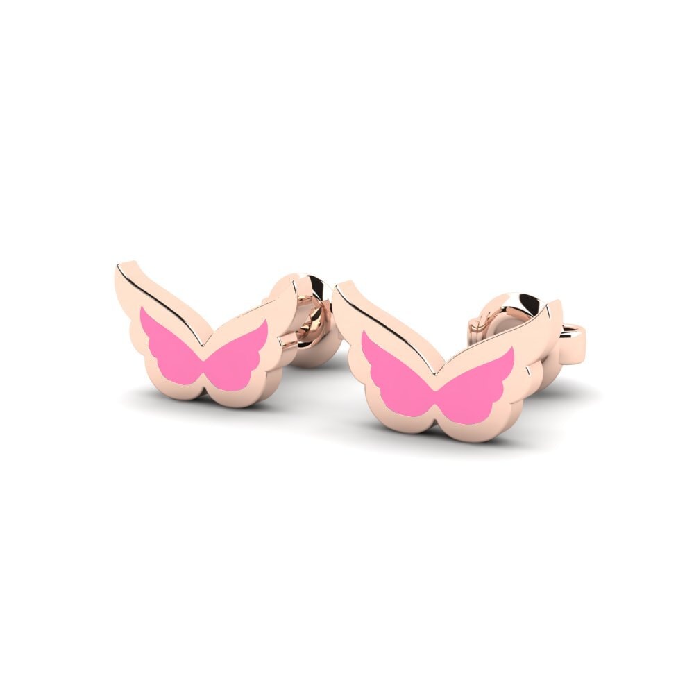 18ct Rose Gold Kid's Earring Umdlalo