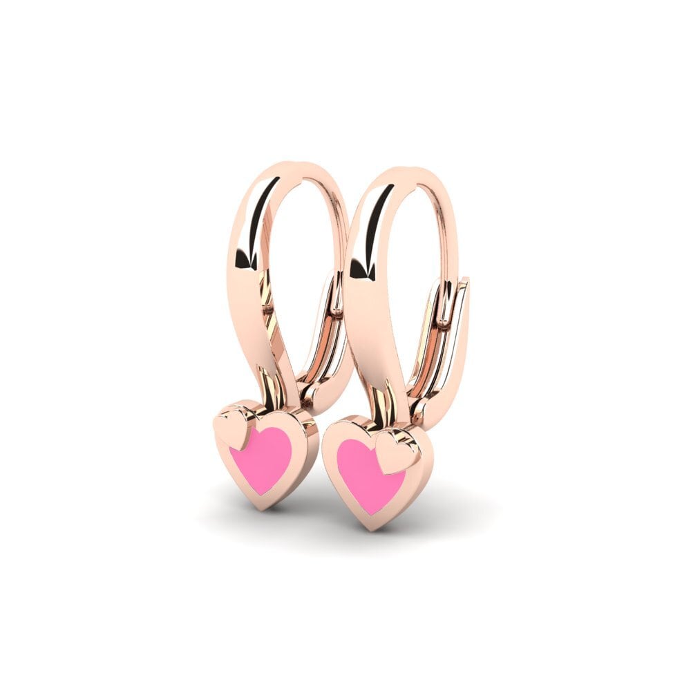 18ct Rose Gold Kid's Earring Umthi