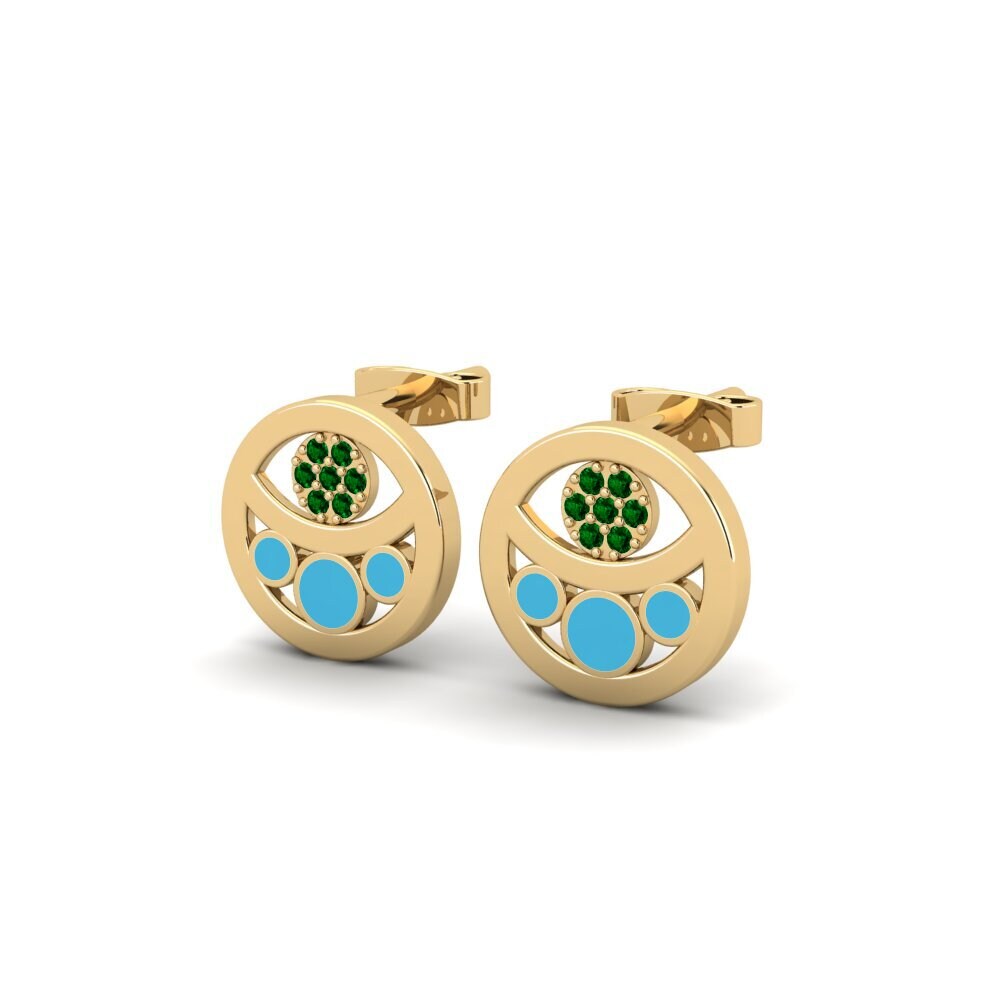 Circonita Verde Pendiente de mujer Unamu