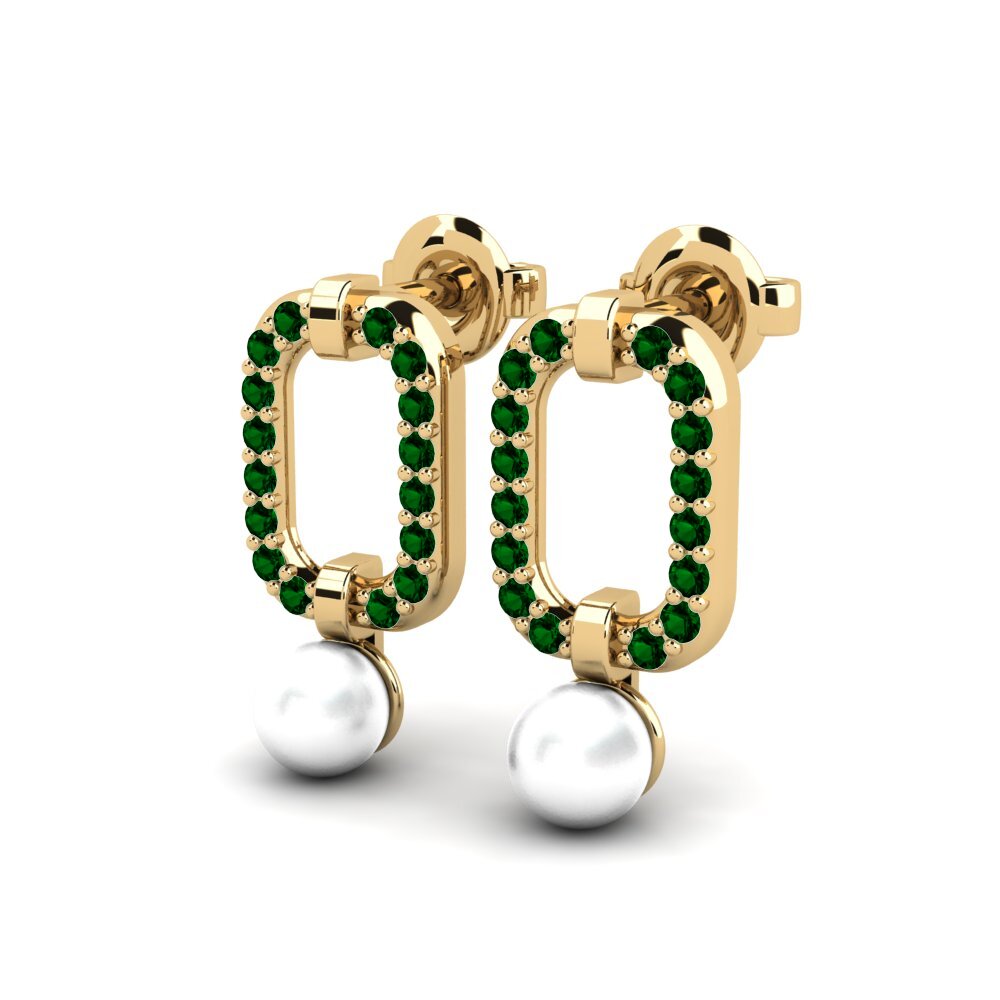 Green Zirconia Women's Earring Unarvu