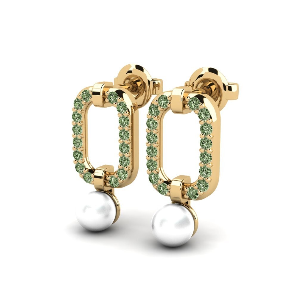Green Diamond Women's Earring Unarvu