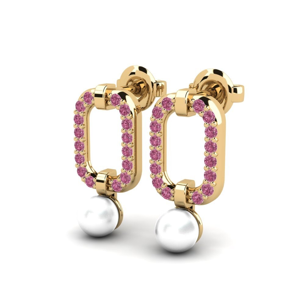 Rhodolite Garnet Women's Earring Unarvu