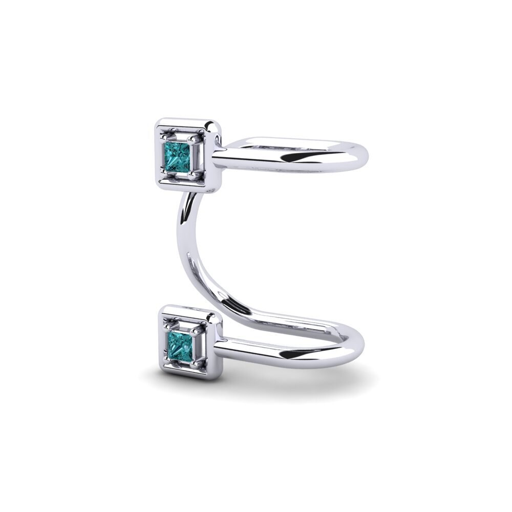 Princesa Diamante Azul Pendiente de mujer Univoque