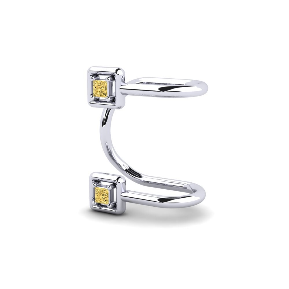 Princess Yellow Diamond Women's Earring Univoque