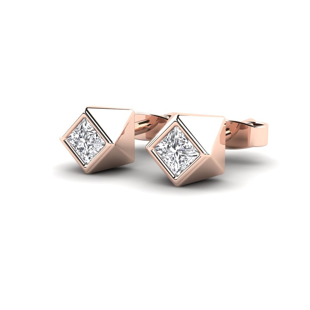Or Rose 750 Boucle d'oreille femme Unwretched