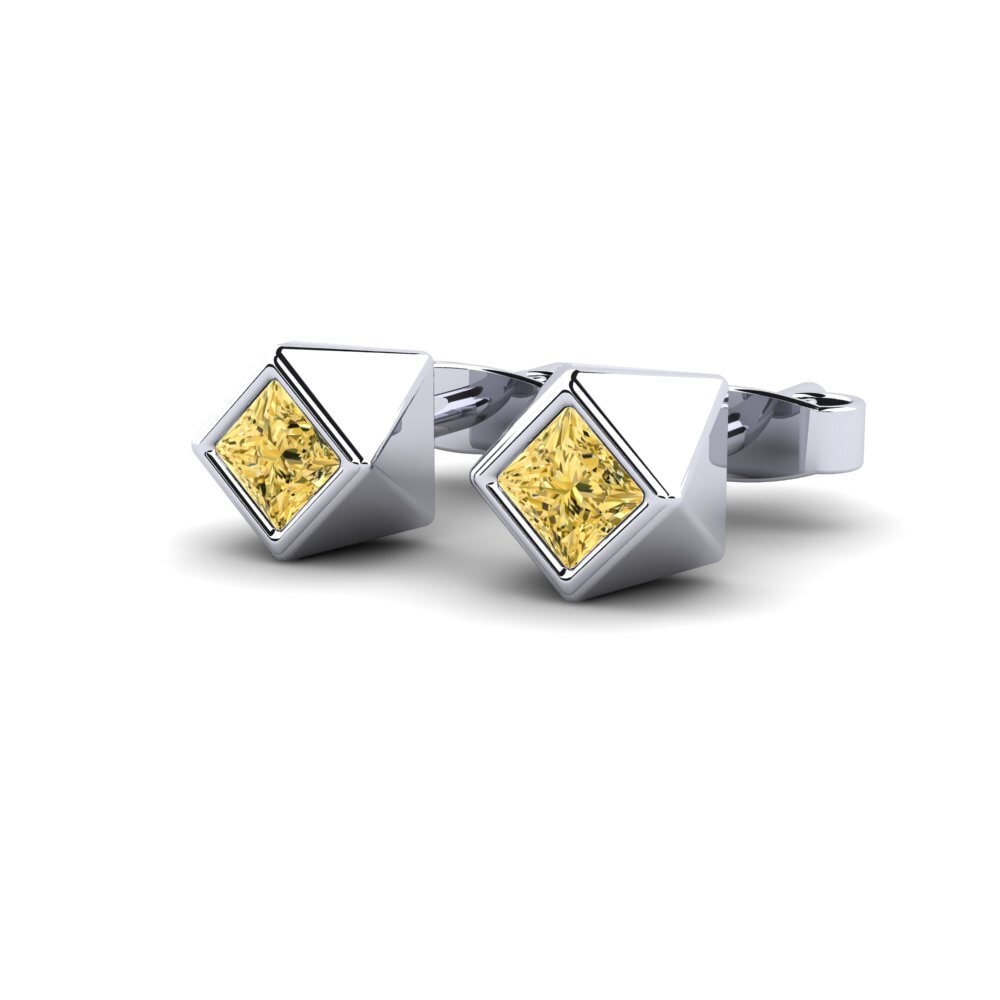Princess Yellow Diamond Women's Earring Unwretched